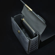 Load image into Gallery viewer, HANDBAG FLORA - Crocodile skin
