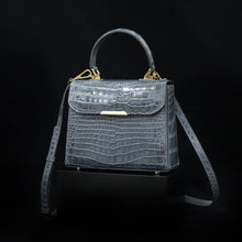 Load image into Gallery viewer, HANDBAG FLORA - Crocodile skin