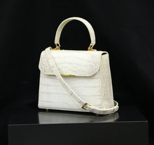 Load image into Gallery viewer, HANDBAG FLORA - Crocodile skin