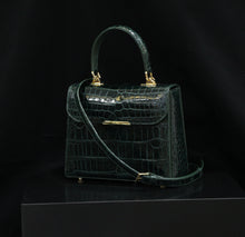 Load image into Gallery viewer, HANDBAG FLORA - Crocodile skin