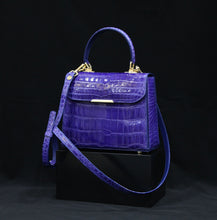 Load image into Gallery viewer, HANDBAG FLORA - Crocodile skin