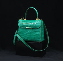 Load image into Gallery viewer, HANDBAG FLORA - Crocodile skin