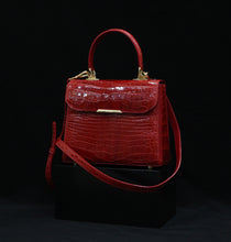 Load image into Gallery viewer, HANDBAG FLORA - Crocodile skin