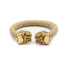 Load image into Gallery viewer, Stingray bracelets Tiger Head, Golden plate
