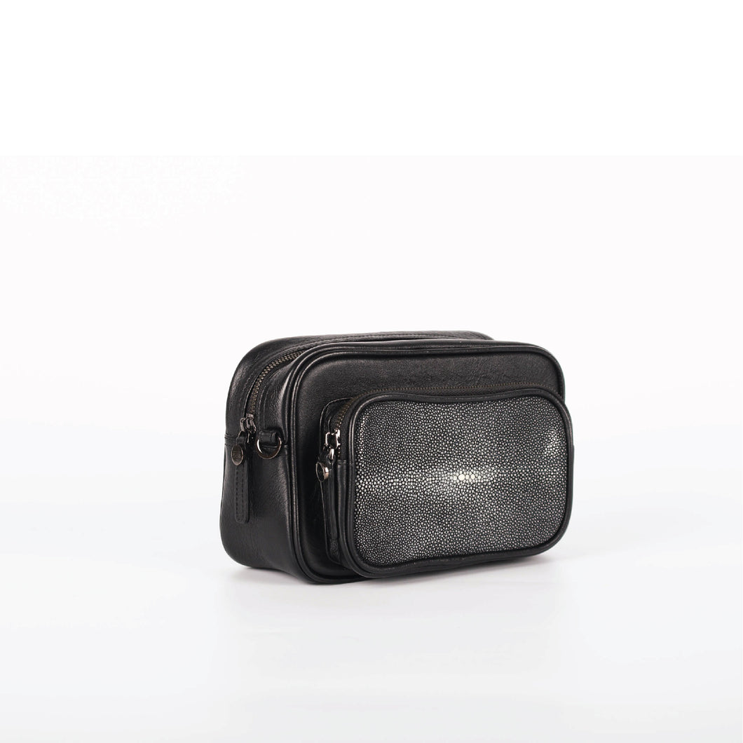 Cross body bag -  Square stingray (Ready to send)