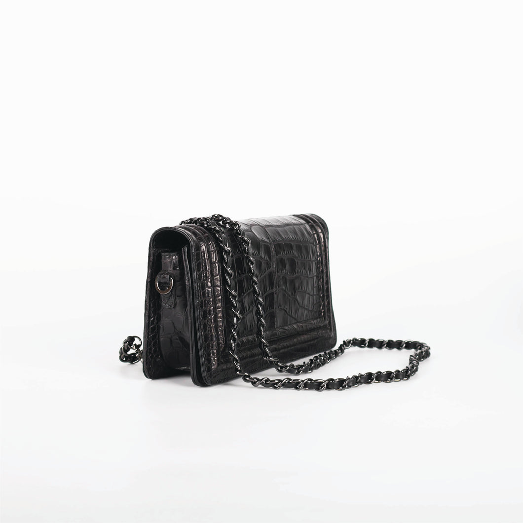 Cross-body bag  - TRUDI Crocodile skin