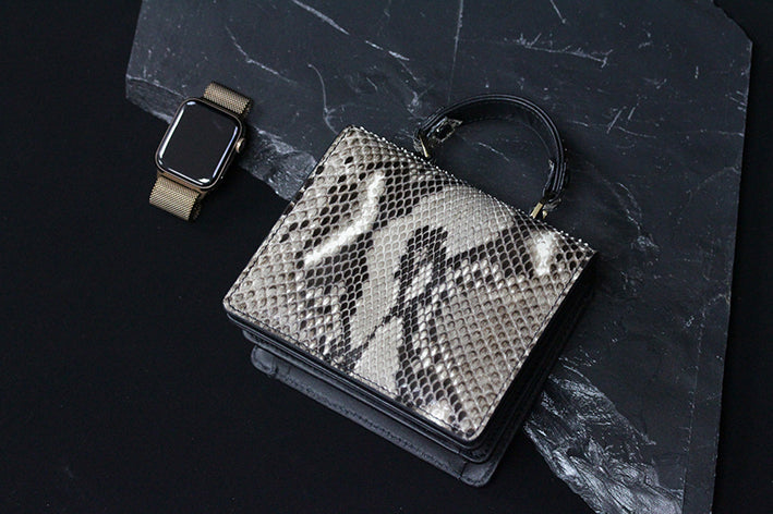 HANDBAG - Mini Bag  Python skin